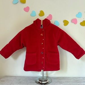 Gymboree Red Vintage Jacket Double Sided Size M 3 to 4 Years